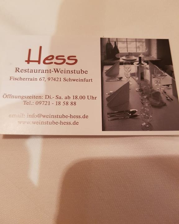 Hess Restaurant Weinstube